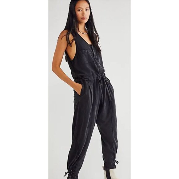 Free People Pants - Free People Coveralls Gray Size 12